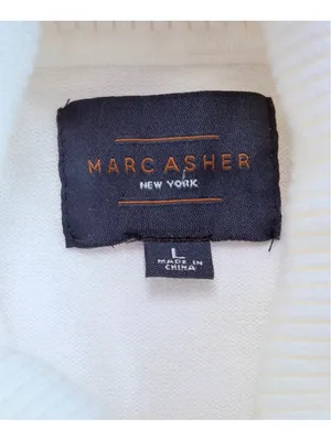 Women's Marc Asher White Turtleneck Sweater Size L thumbnail 2