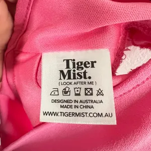 Tiger Mist Crop Top Women's Small‎ Pink O Ring Ruffles Peplum Coquette thumbnail 6