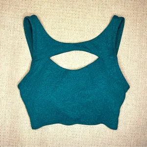 Lululemon Crunch Teal Lagoon Everlux Cut-Out Train Bra *Medium Support, B/C Cups thumbnail 6