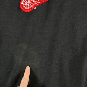 Lee Sport Detroit Red Wings Sweatshirt Black NHL Vintage Embroidered XL thumbnail 4