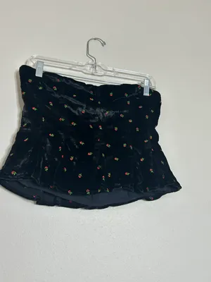 Black Velvet Tube Top thumbnail 2