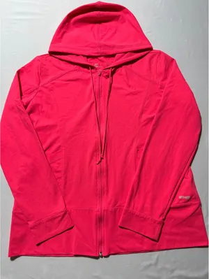 Bright Pink Grey's Anatomy Zip-Up Hoodie - Size Large, Comfy thumbnail 1