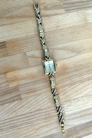Gramercy Ladies Watch Vintage Two Tone Gold Tone Crystal Quartz Accutime thumbnail 2