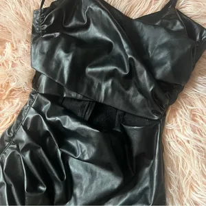NWOT Zara Leather Dress thumbnail 6