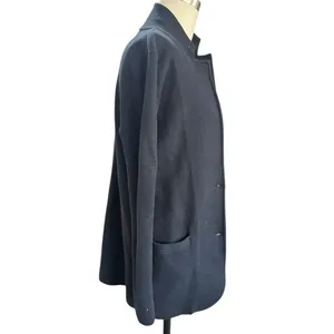 J.Crew Mercantile Knit Blazer Sweater Jacket Black Soft Cotton Size XS Cardigan thumbnail 3