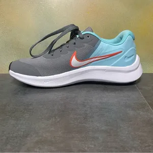 Nike Star Runner 3 Women's Gray/Aqua Sneakers Size 5.5 thumbnail 13