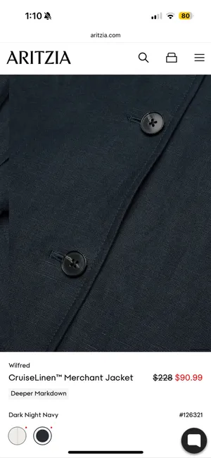Aritzia Wilfred Cruiselinen™ Merchant Jacket thumbnail 12