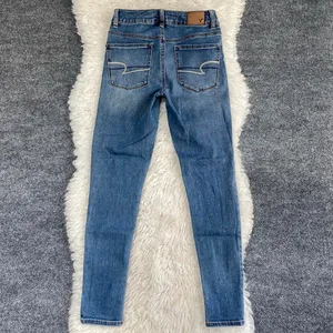 American Eagle Medium Wash High Rise Jegging Denim Jeans Y2k Grunge Alt Casual thumbnail 5
