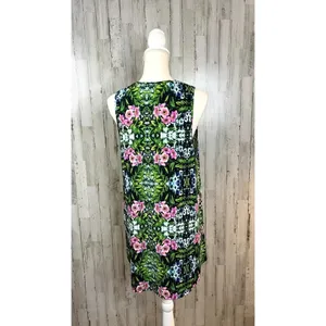 Show Me Your Mumu Women's Small Garrett Green/Pink‎ Floral Sleeveless Mini Dress thumbnail 5
