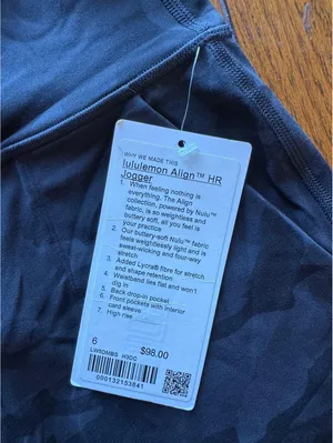 Lululemon Align Jogger High Rise 28” Heritage Camo Black Size 6 NWT thumbnail 4