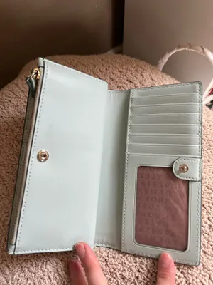 Kate Spade Wallet Leather Light Blue thumbnail 4