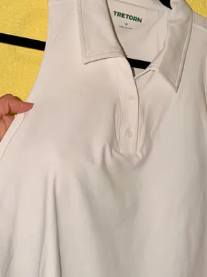 Tretorn White Sleeveless Polo Tank Top thumbnail 10
