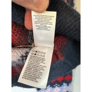 Lucky Brand Fair Isle Wool Brand Cardigan Sz S NWT With Flaw READ $128 thumbnail 9