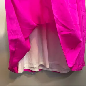 Amanda Uprichard 100% Silk Hot Pink Dress thumbnail 11