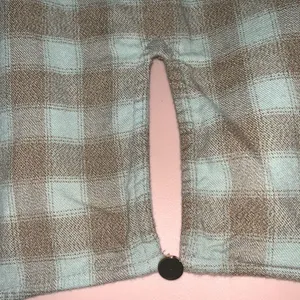 Ava & Viv woman plus size 2X long sleeve blouse top green & brown squared thumbnail 4
