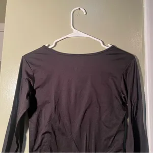Wuhoupro‎ Women's Size Medium Long Sleeve T-Shirt Fleece Lined Black Microfiber thumbnail 7
