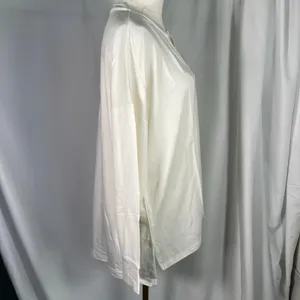 Lou & Grey Signaturesoft Tunic Top Medium Moonlight Ivory Long Sleeve Nordstrom‎ thumbnail 9