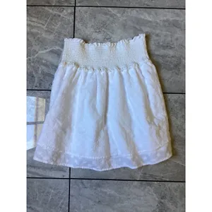 Rails Addison White Embroidered Daisies Smocked Mini Skirt XS Eyelet Cotton thumbnail 5