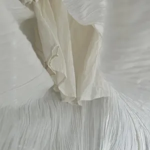 Free People White cotton Crinkle Maxi Dress Open Back Romantic Boho Fairycore XS thumbnail 7