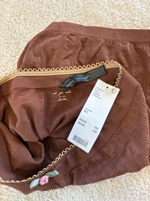 Out From Under Sweet Pea Pointelle Seamless Brown Tube Top thumbnail 3