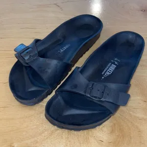 Birkenstock Womens Madrid EVA Adjustable‎ Strap Slip On Sandals Black Size 40 thumbnail 1