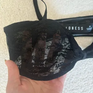 Lioness Black Lace Bow Bralette Top thumbnail 2
