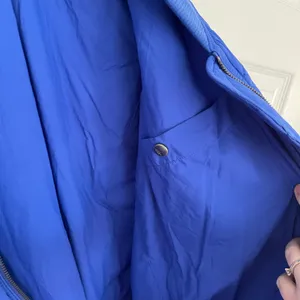 Free People Movement Midnight Moon Solid Bomber Jacket in Cobalt Blue thumbnail 8