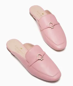 Kate Spade pink leather mules thumbnail 1