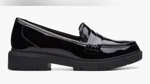 NEW Black Patent Clarks Westlynn Ayla Loafer Shoes 11 $95 thumbnail 8