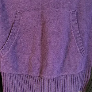 Lauren Ralph Lauren Women 1X Knit Hoodie Purple Black Kangaroo Pocket Boho thumbnail 9