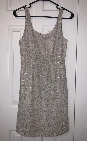 Miss Me Couture Cream Sequin Dress thumbnail 1