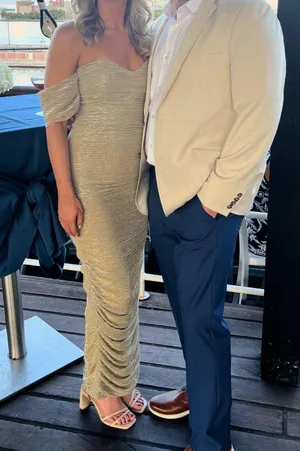 Gold Formal Miss Circle Dress thumbnail 1