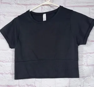 Offline by Aerie Medium Black Crop Top thumbnail 1