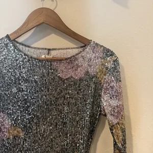 Intimately Free People Gold Rush Floral Sequin Long Sleeve Top thumbnail 7