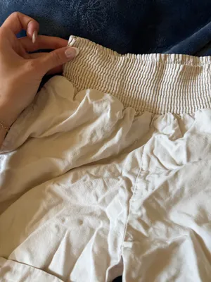 Tan Flowy Pants Boutique Linen thumbnail 2