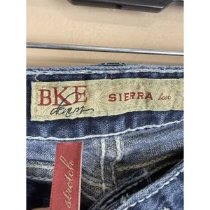 BKE Denim Sierra Bootcut Stretch Jeans Women’s Size 30x31.5 Low Rise Blue Denim thumbnail 8
