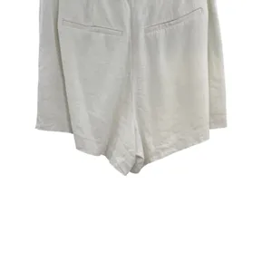Abercrombie Sloane Tailored Shorts Linen Blend High Rise White Size 32‎ 14R thumbnail 8
