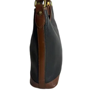 Vtg Dooney and Bourke Large Hobo‎ Black Leather Bag shoulder Purse thumbnail 5