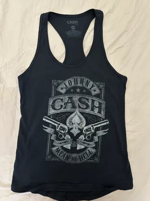 Johnny Cash Graphic Tank Black Size M thumbnail 1