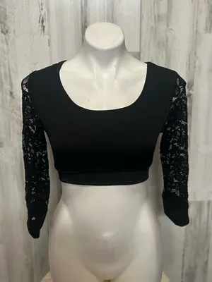 Black crop top Black Size M thumbnail 1