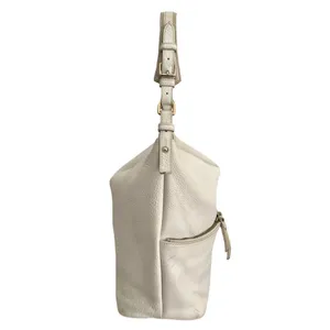 Dooney & Bourke Ivory Pebbled Leather ‘Dillen Large Pocket’ Hobo Shoulder Bag thumbnail 4