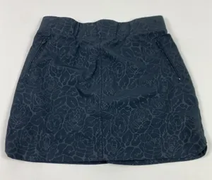 Orvis Skort Womens Medium Black Gray Floral Zip‎ Pockets Built-In Shorts thumbnail 1