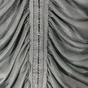 Fiestar Bodycon‎ Ruched Dresss Front W/Hook & Closure Sz L Black New thumbnail 3