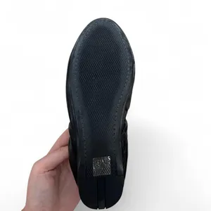 Prada Black Leather Ballet Flats Timeless Design thumbnail 3