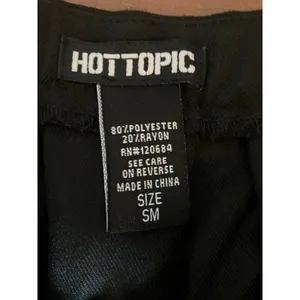HOT TOPIC Black Pleated Cheer Skirt Size SM Small S Mini Skirt Kilt thumbnail 5