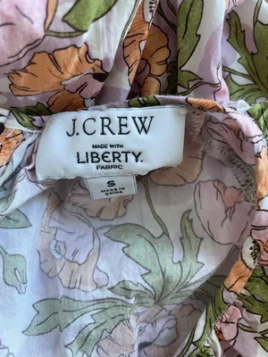 J. Crew Smocked-waist mini dress in Liberty of London Butterfield Poppy fabric thumbnail 5