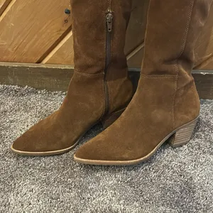 Steve Madden Lucca brown suede leather pull on over the knee boots thumbnail 5