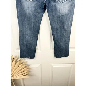 Miss Me Jeans Womens Size 29 Dark Wash Cropped Skinny Studded Distressed Denim thumbnail 10