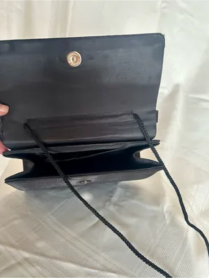 Black Embroidered Evening Shoulder Bag thumbnail 5