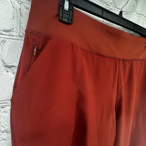 Lands End Everyday Active Pants L Rust Pull On Stretch Pockets Athleisure thumbnail 6